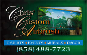 Custom Airbrush by Chris, signage